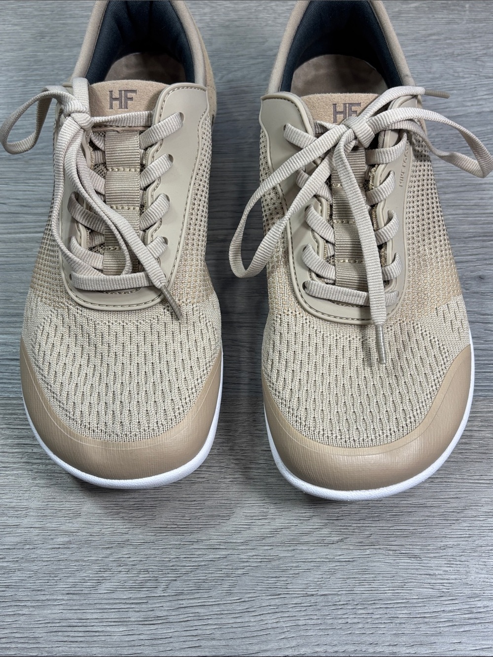 HIKE Footwear HF Stride Beige Barefoot Sneakers - size8/8.5 - Picture 2 of 10